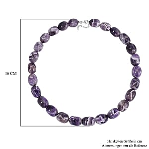 Bi-Color Amethyst 580.00 ctw Necklace in Sterling Silver