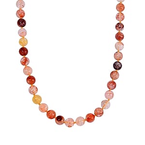 Multi Color Quartz 400.00 ctw Necklace in Sterling Silver 20 Inches