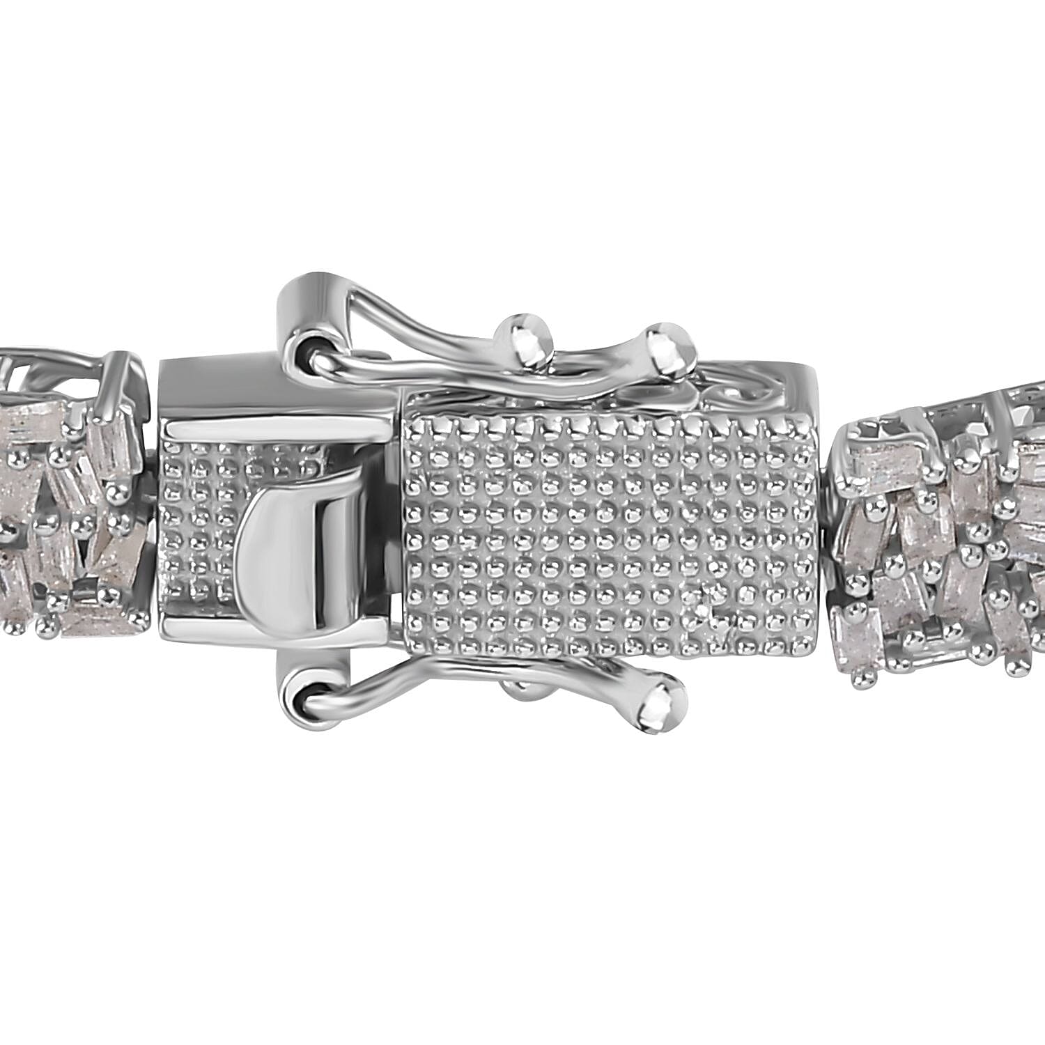 D'Joy Diamond Bracelet in Platinum Over Sterling Silver (7.25 In) 5.00 ctw