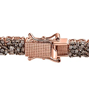 D'Joy Natural Champagne Diamond 5.00 ctw Bracelet in 18K Vermeil Rose Gold Over Sterling Silver (7.25 In)