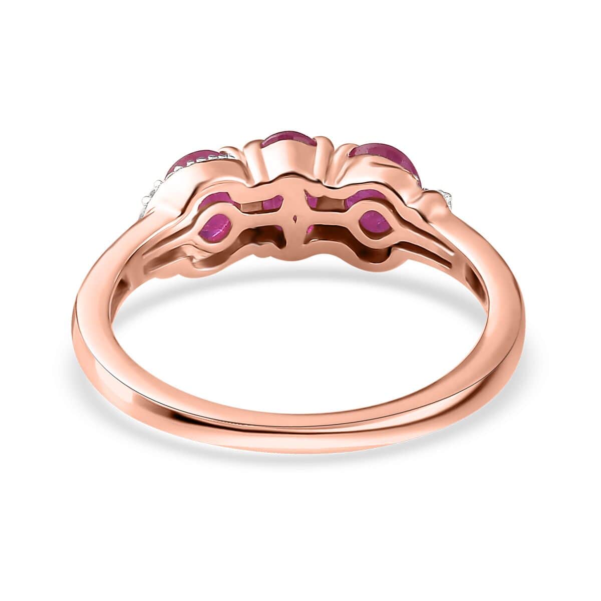 Premium Montepuez Ruby and Multi Gemstone Ring in Vermeil Rose Gold Over Sterling Silver (Size 10.0) 1.40 ctw image number 4