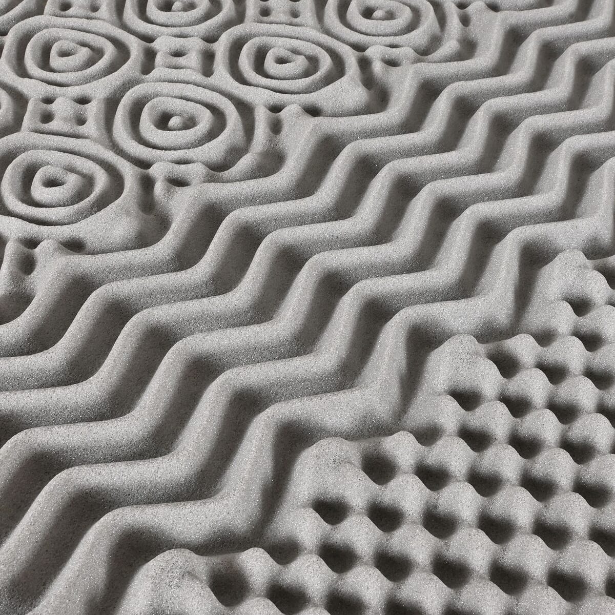 Supreme Dreamz 2 In Aloe Vera 7 Zone Memory Foam Mattress Topper - King image number 1