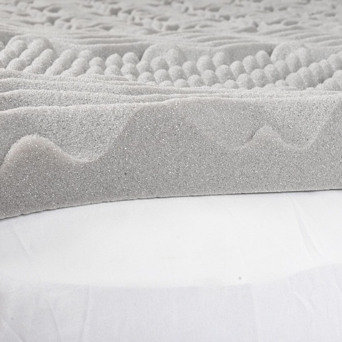 Supreme Dreamz 2 In Aloe Vera 7 Zone Memory Foam Mattress Topper - King image number 2