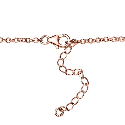Rose De France Amethyst 17.25 ctw Heart Pendant Necklace 18 Inches in Vermeil Rose Gold Over Sterling Silver