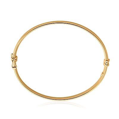 Italian 10K Yellow Gold Bangle Bracelet (7.0 In) 7.70 Grams