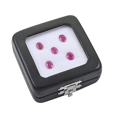 AAAA Montepuez Ruby Set of 5 (Ovl 7x5 mm) 5.00 ctw