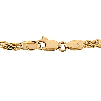 10K Yellow Gold 1.5mm Franco Chain Necklace 24 Inches 3 Grams