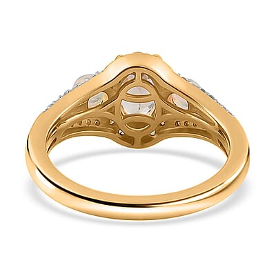AAA Turkizite and Multi Gemstone Ring in Vermeil Yellow Gold Over Sterling Silver (Size 6.0) 1.50 ctw
