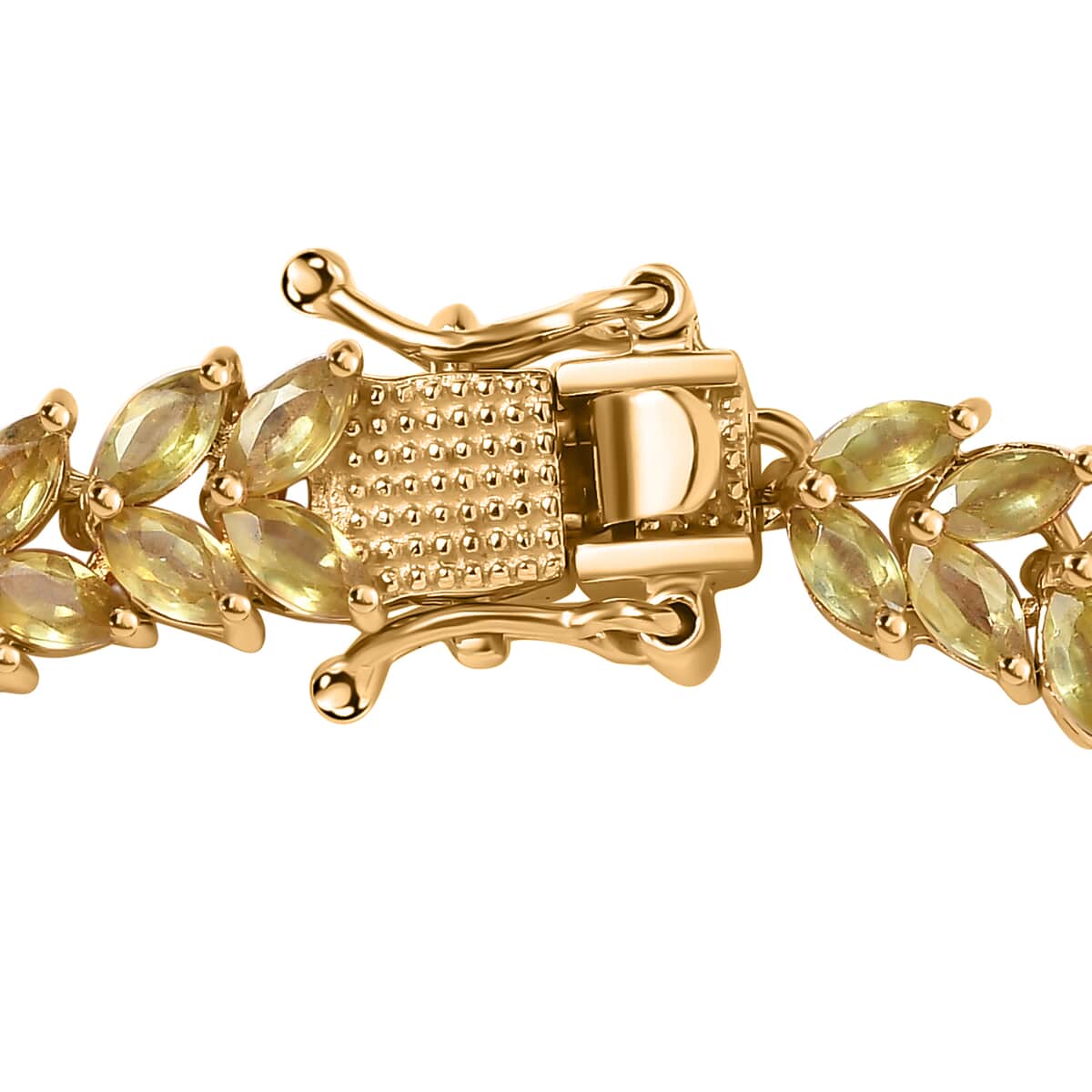 Premium Sava Sphene Bracelet in Vermeil Yellow Gold Over Sterling Silver (7.25 In) 10.85 ctw image number 3