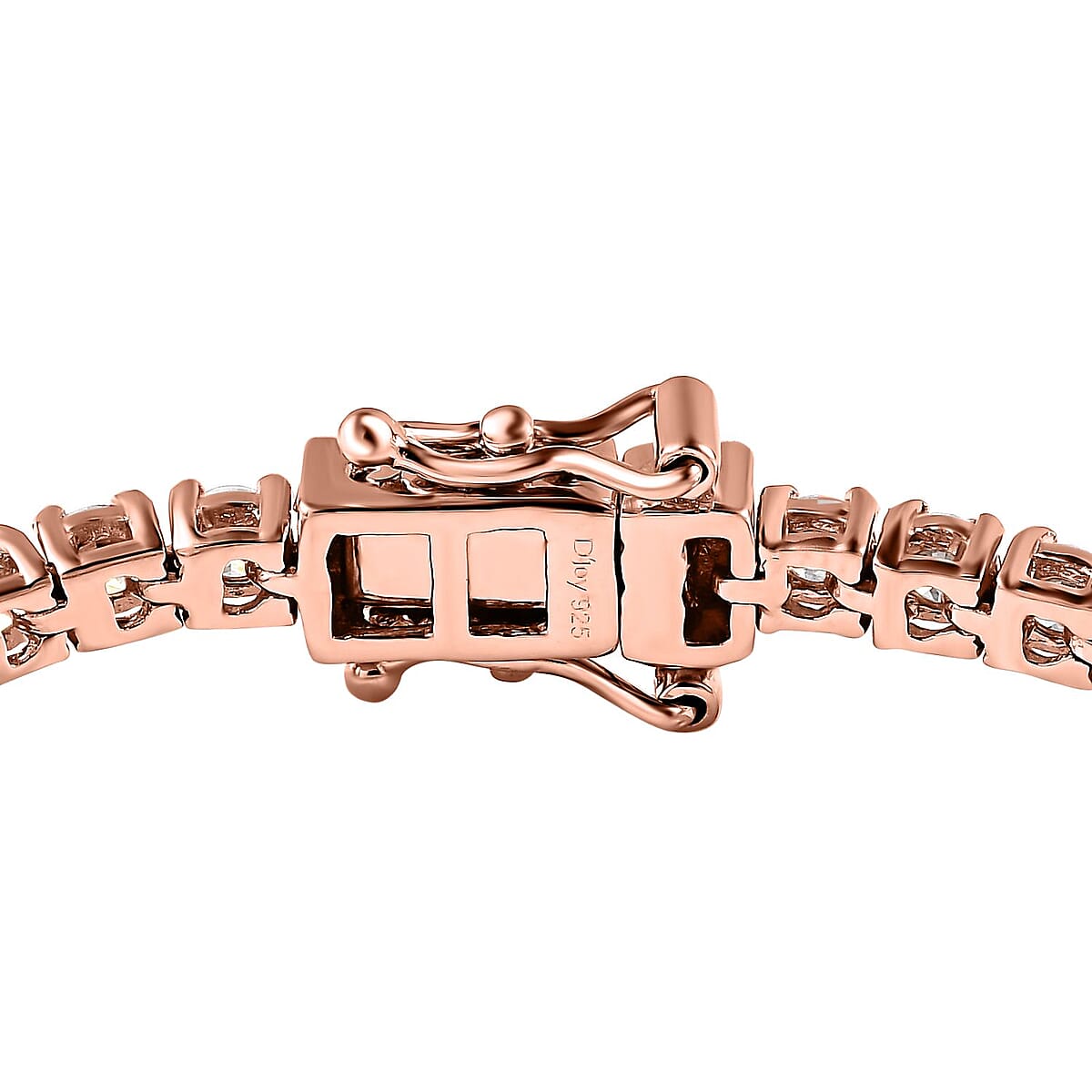 Moissanite 5.50 ctw Tennis Bracelet in Vermeil Rose Gold Over Sterling Silver (7.25 In) image number 3