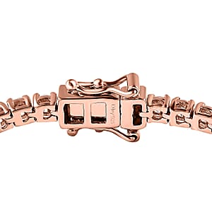 D'Joy Moissanite Tennis Bracelet in Vermeil RG Over Sterling Silver 6.15 ctw (8.00 Inches)