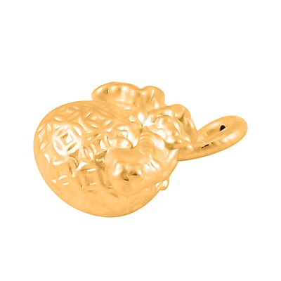 Electroform Lucky Bag Pendant in 24K Yellow Gold 1.22 Grams