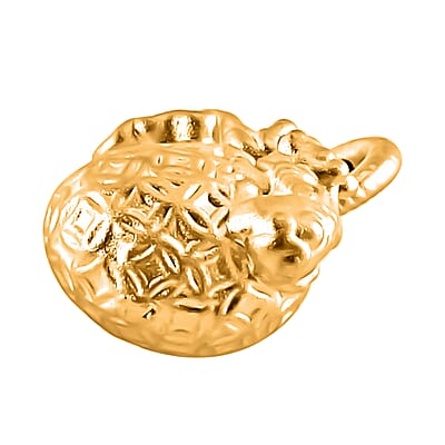 Electroform Lucky Bag Pendant in 24K Yellow Gold 1.22 Grams