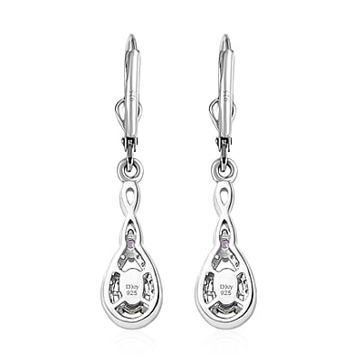 Premium Sava Sphene and Multi Gemstone Lever Back Earrings in Platinum Over Sterling Silver 1.00 ctw