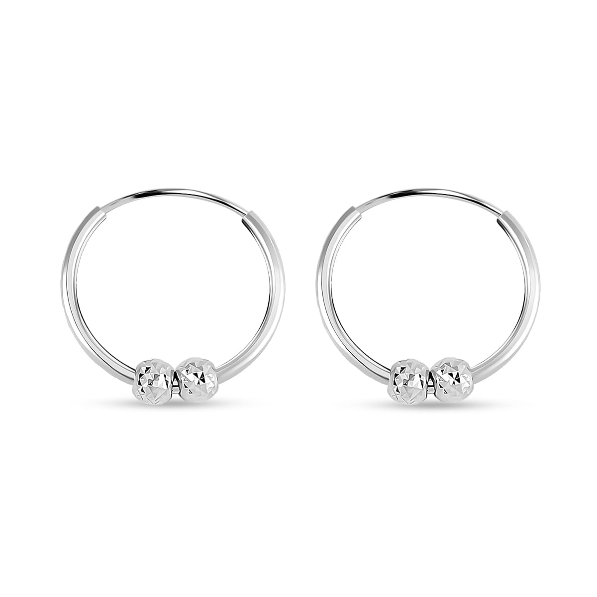 950 Platinum Hoop Earrings 4.70 Grams