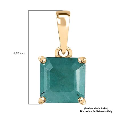 Luxoro 10K Yellow Gold Premium Grandidierite Solitaire Pendant without Chain 2.65 ctw