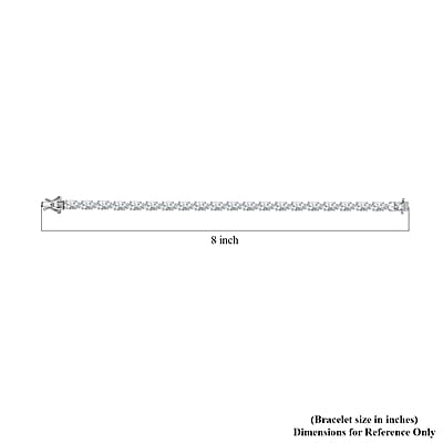 Brazilian Petalite and White Zircon Bracelet in Platinum Over Sterling Silver (7.25 In) 11.20 ctw