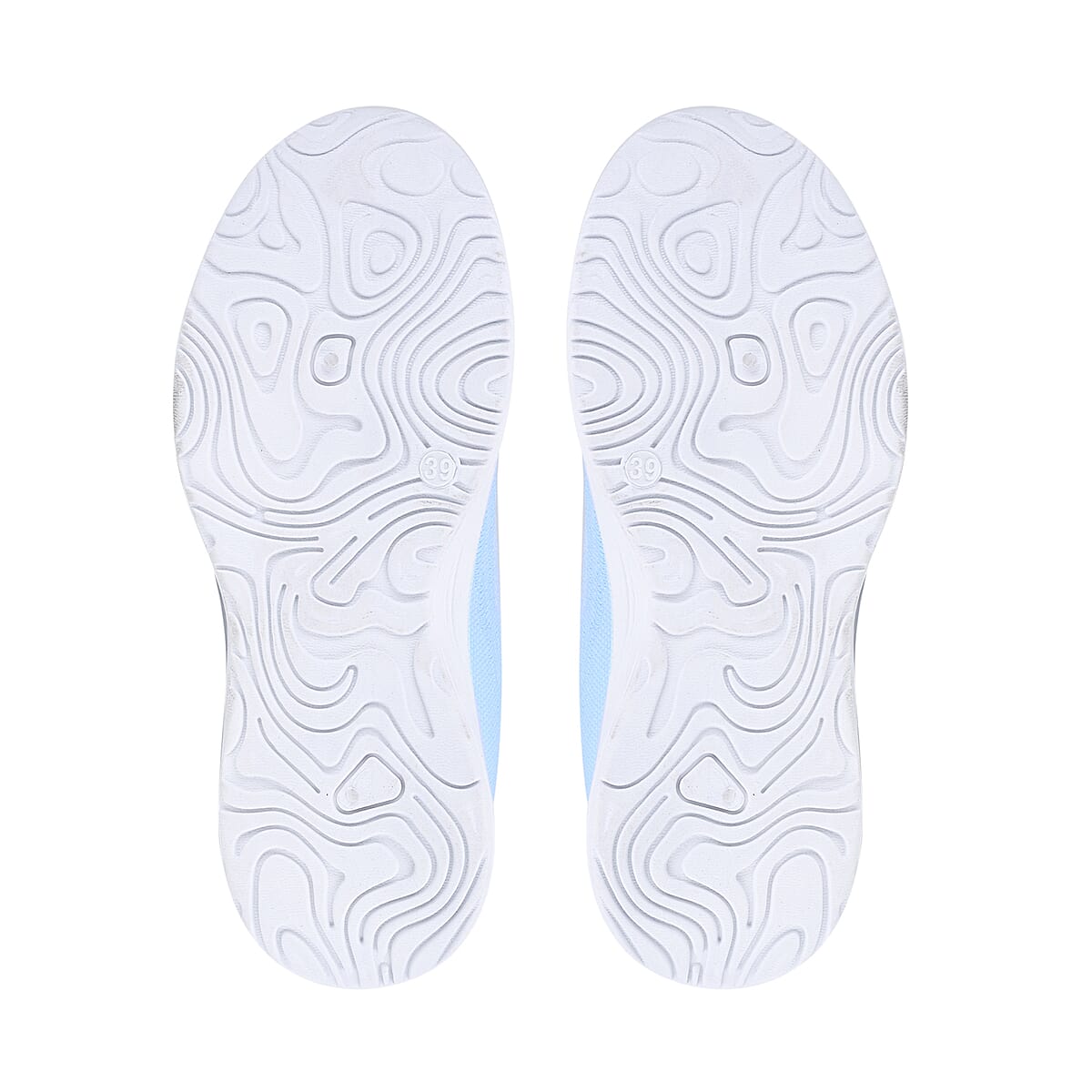 Women's Rotary Buckle Tennis Shoes - Blue (Size 7-7.5) image number 5