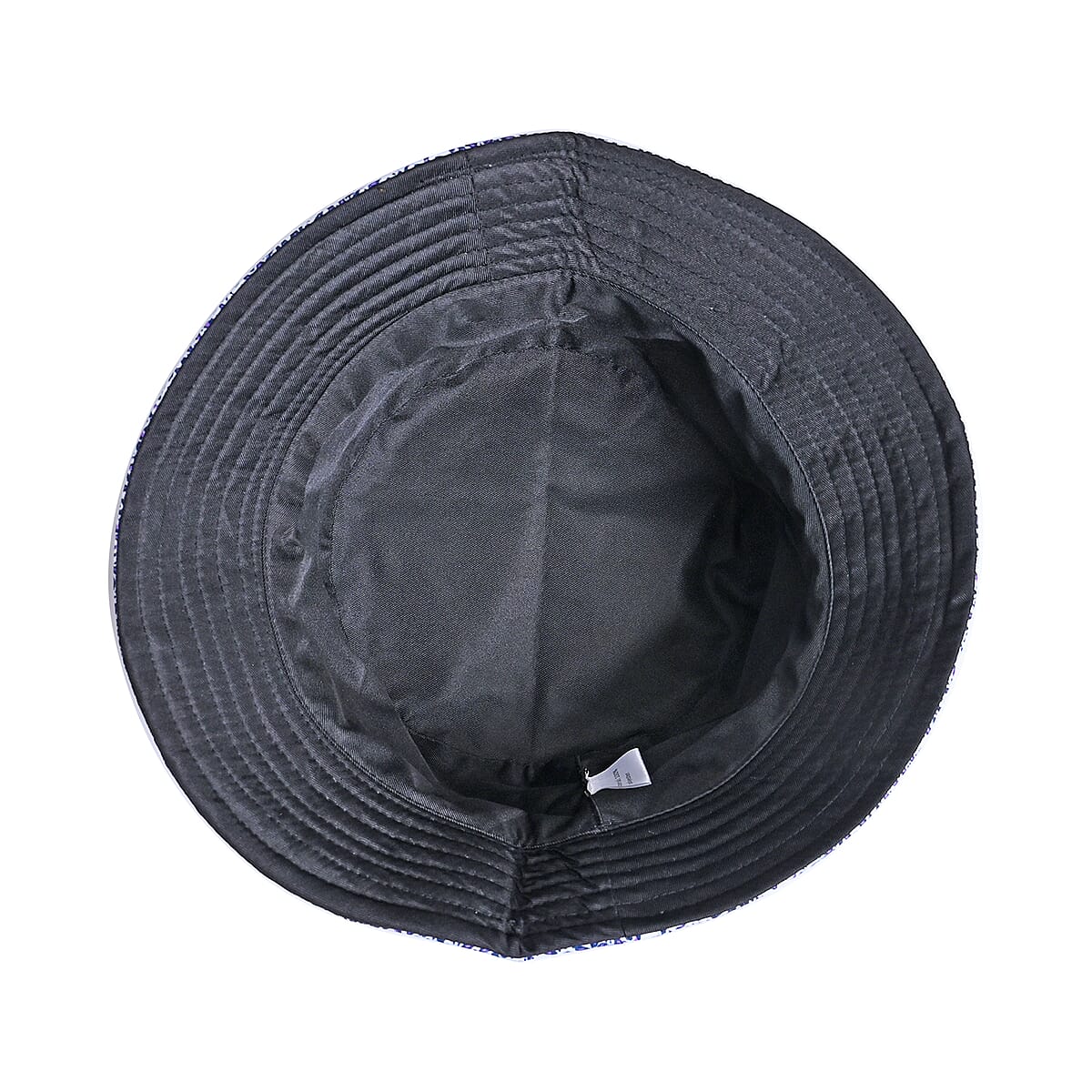 Navy Paisley Bucket Hat and Polyester Scarf Set - One Size image number 4