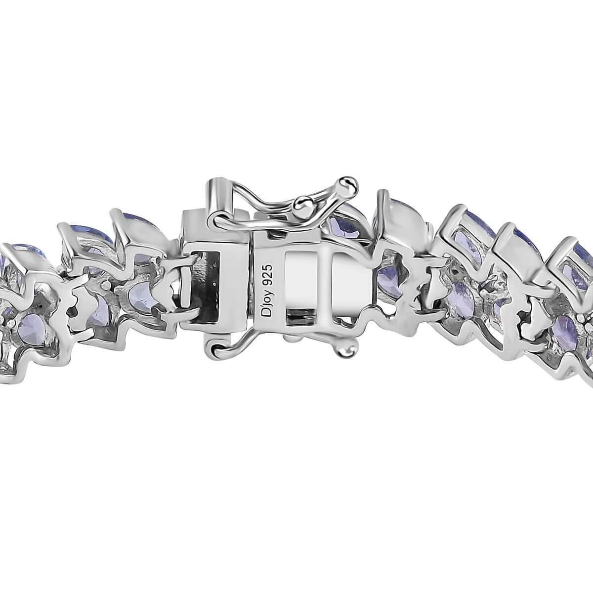 Tanzanite 14.35 ctw 2 Row Bracelet in Platinum Over Sterling Silver (7.25 In) image number 3