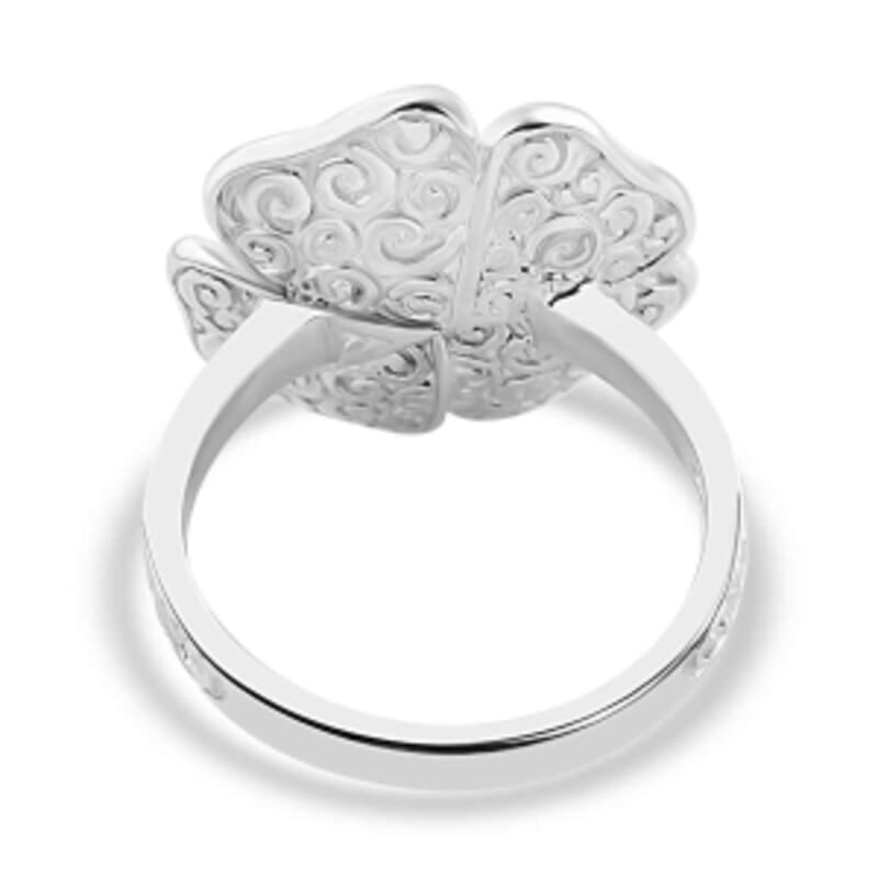 Rose Ring in Sterling Silver (Size 9)