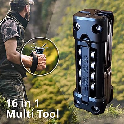 Flipo 16-in-1 LED Tool (2 AA batteries)
