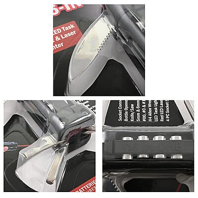 Flipo 16-in-1 LED Tool (2 AA batteries)