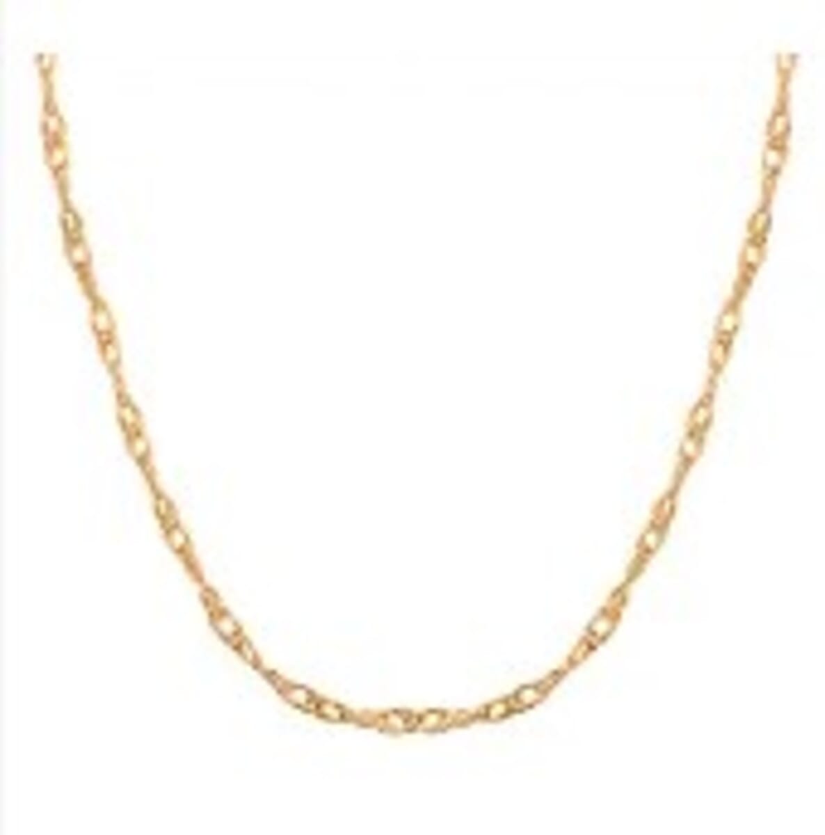 10K Yellow Gold Loose Rope Chain Necklace 18 Inches 0.45 Grams image number 0