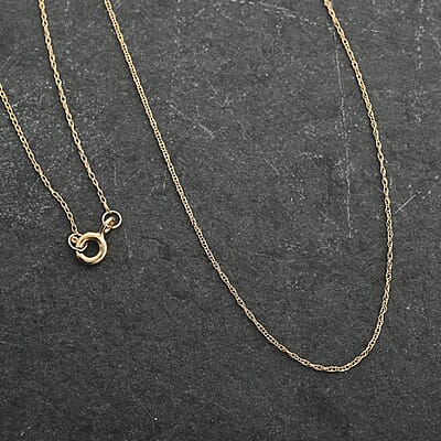 10K Yellow Gold Loose Rope Chain Necklace 18 Inches 0.45 Grams