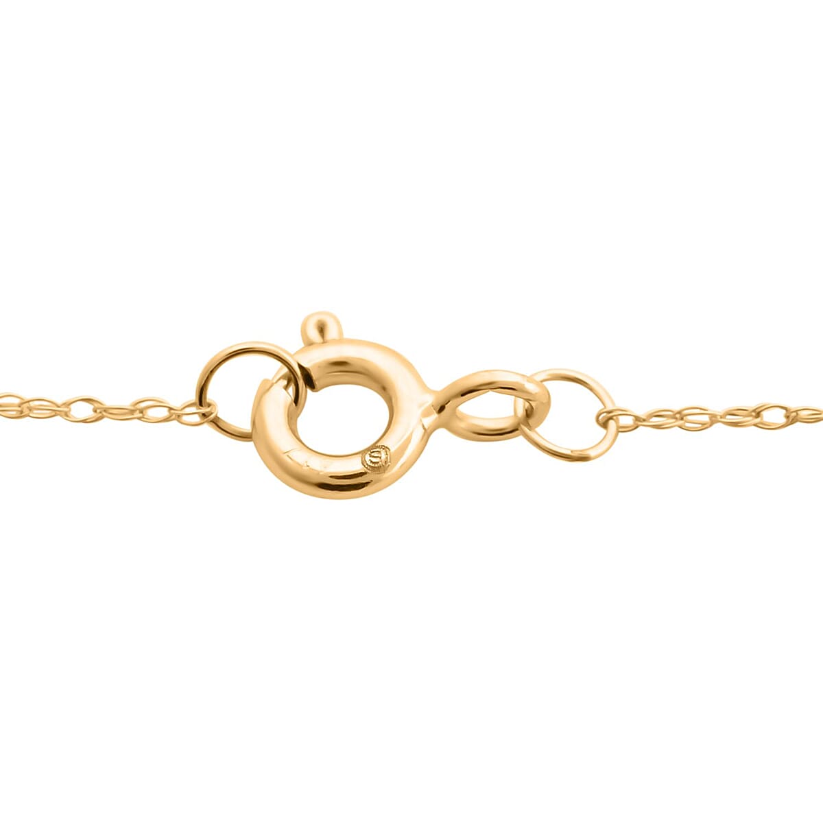10K Yellow Gold Loose Rope Chain Necklace 18 Inches 0.45 Grams image number 2