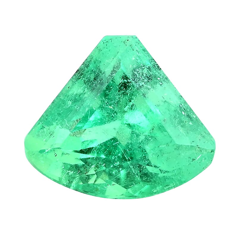 AAAA Boyaca Colombian Emerald (Trl Free Size) 0.50 ctw Loose gemstone