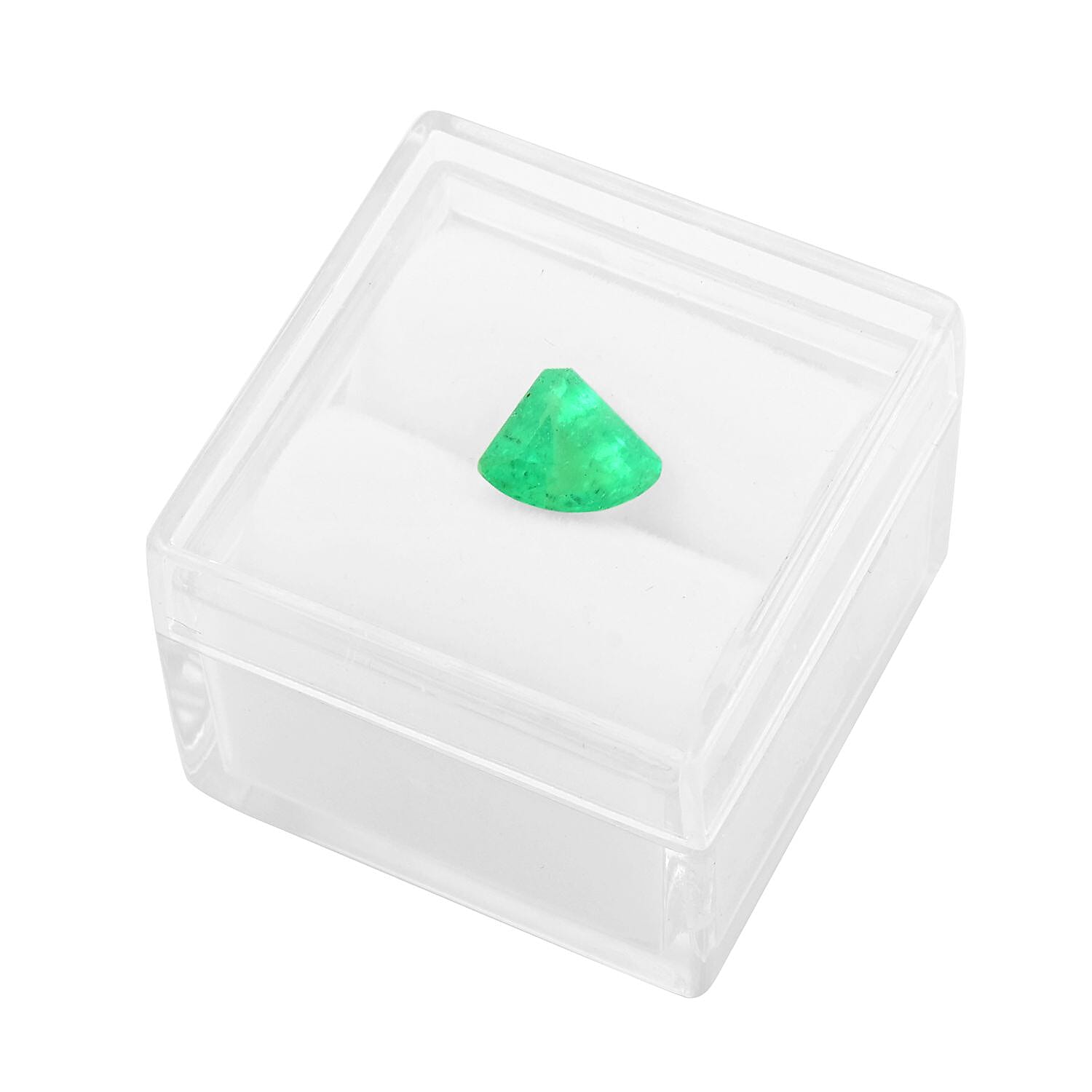 AAAA Boyaca Colombian Emerald (Trl Free Size) 0.50 ctw Loose gemstone