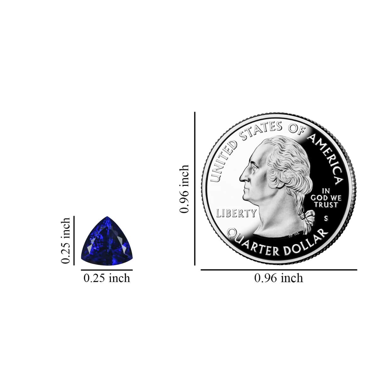 AAAA Tanzanite (Trl 6.5 mm) 1.00 ctw image number 4