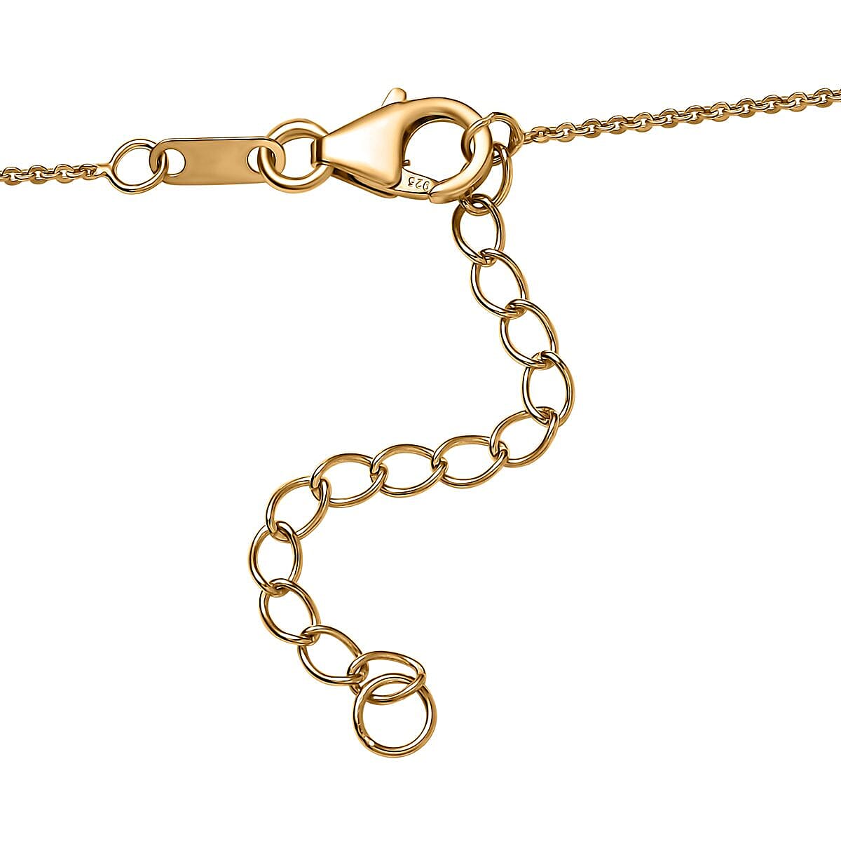AAA Turkizite and Multi Gemstone 3.20 ctw Necklace 18-20 Inches in Vermeil Yellow Gold Over Sterling Silver