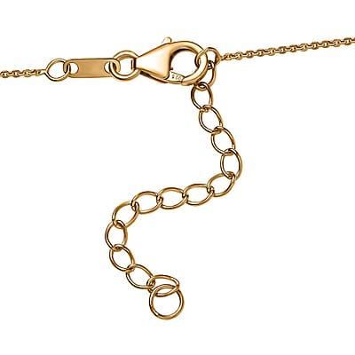 AAA Turkizite and Multi Gemstone 3.20 ctw Necklace 18-20 Inches in Vermeil Yellow Gold Over Sterling Silver