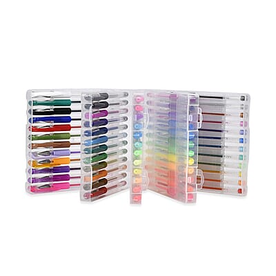 60 Pack Gel Pens Set with Storage Box for Coloring Books Drawing Painting Writing
