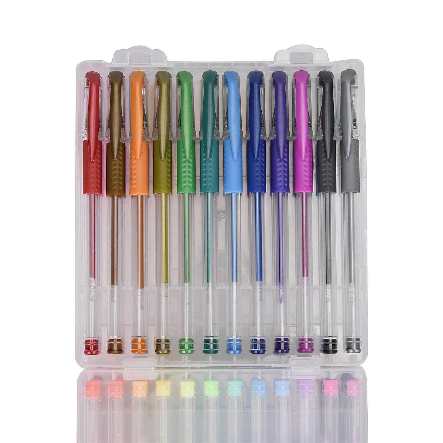 60 Pack Gel Pens Set with Storage Box for Coloring Books Drawing Painting Writing