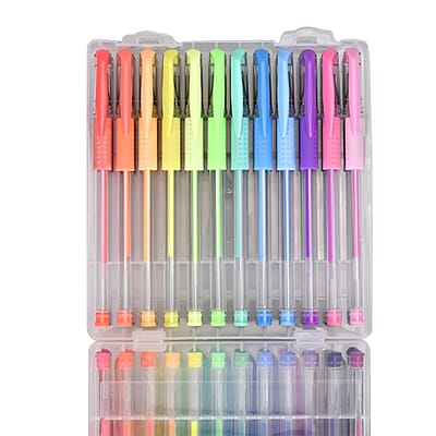 60 Pack Gel Pens Set with Storage Box for Coloring Books Drawing Painting Writing