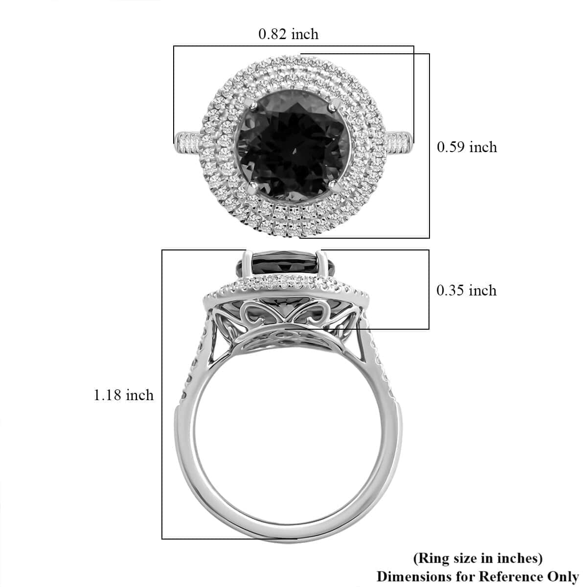 Certified & Appraised Rhapsody 950 Platinum AAAA Tanzanite and E-F VS Diamond Ring (Size 10.0) 7.10 Grams 3.50 ctw image number 5