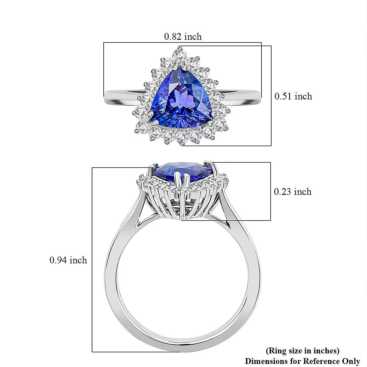 Certified & Appraised Rhapsody 950 Platinum AAAA Tanzanite and E-F VS Diamond Ring (Size 7.0) 6.24 Grams 2.10 ctw image number 5