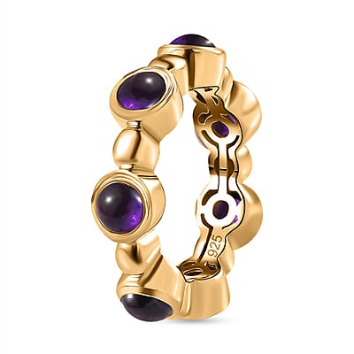 African Amethyst 4.90 ctw Ring in Vermeil YG Over Sterling Silver (Size 10.0)