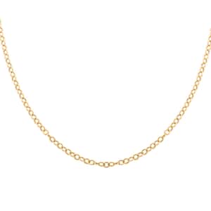 Sole Mio Italian 10K Yellow Gold Chain Necklace 20 Inches 1.52 Grams