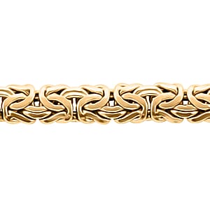 Byzantine Italian 10K Yellow Gold Chain Bracelet (7.50 In) 11.10 Grams