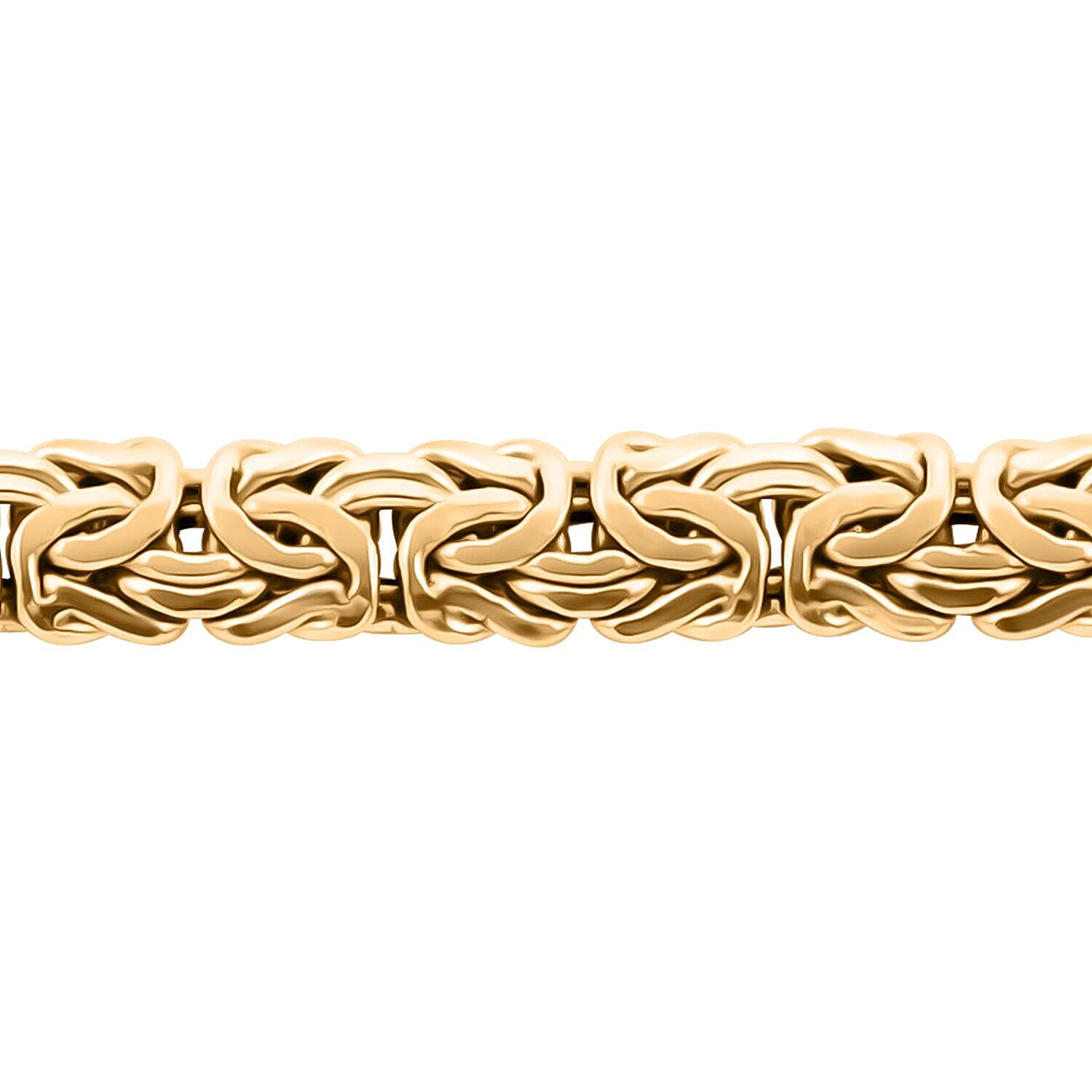 Italian 10K Yellow Gold Byzantine Chain Bracelet (7.50 In) 11.10 Grams