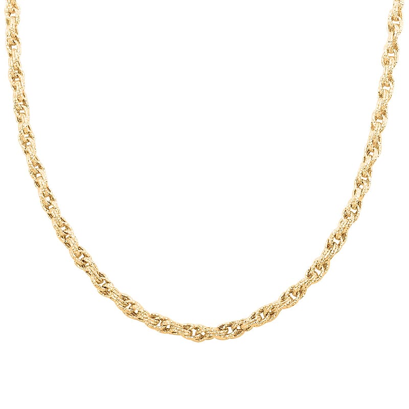 Prezioso Torchon Italian 10K Yellow Gold Necklace 20 Inches 11.10 Grams