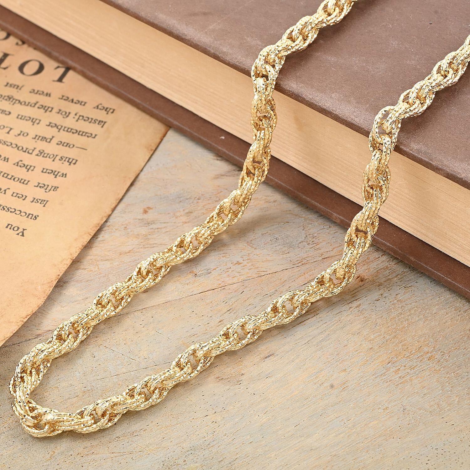 Prezioso Torchon Italian 10K Yellow Gold Necklace 20 Inches 11.10 Grams