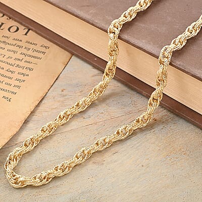 Prezioso Torchon Italian 10K Yellow Gold Necklace 20 Inches 11.10 Grams