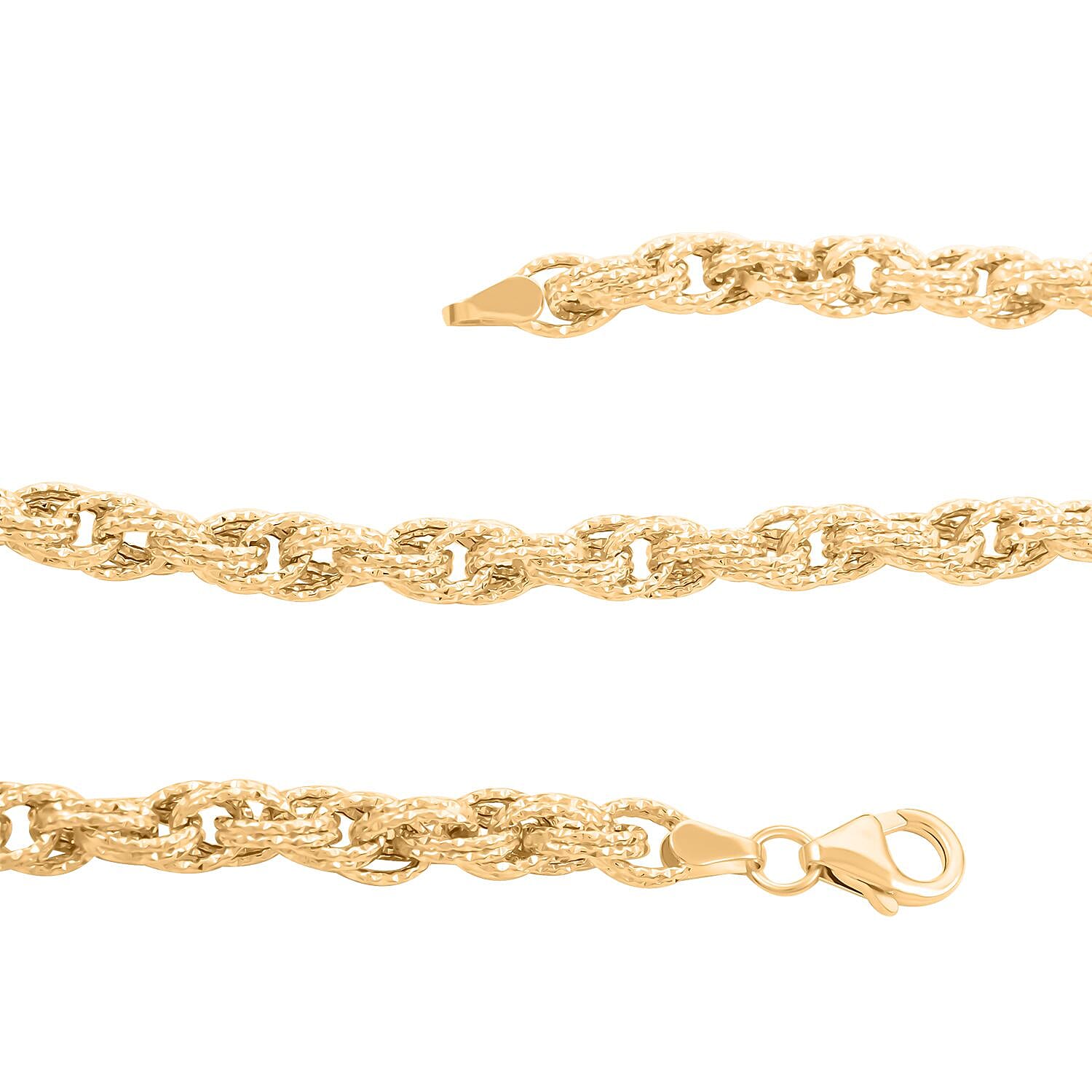 Prezioso Torchon Italian 10K Yellow Gold Necklace 20 Inches 11.10 Grams