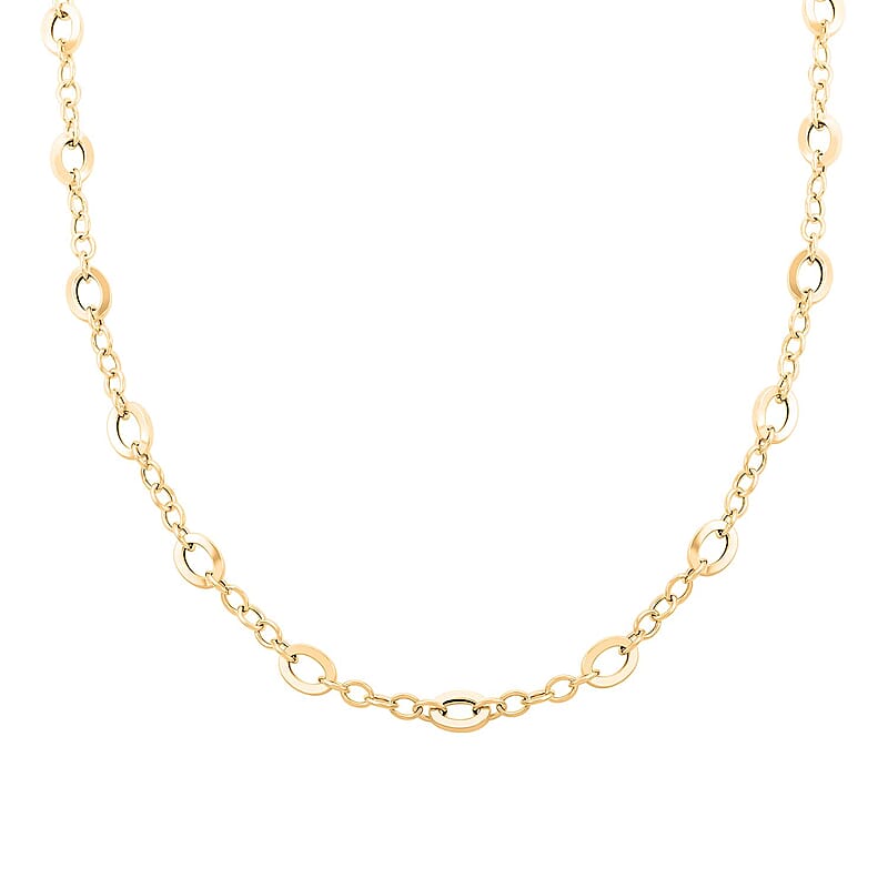 Preziosa Italian 14K Yellow Gold Chain Necklace 18-20 Inches 4.04 Grams