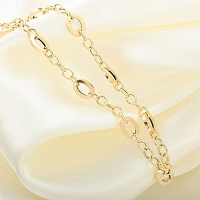 Preziosa Italian 14K Yellow Gold Chain Necklace 18-20 Inches 4.04 Grams